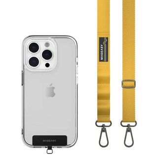 MAGEASY STRAP 掛繩/掛繩片組 可調長度90cm-160cm, 耀眼黃, 1組