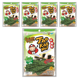 TAO KAE NOI 小老板 厚片海苔 原味, 32g, 5包