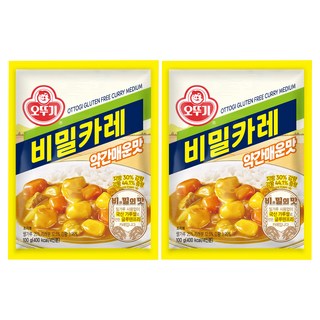 오뚜기 비밀카레 약간매운맛, 100g, 2개
