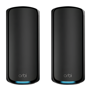 Netgear Orbi BE27000 四頻 WiFi 7 Mesh 網狀路由器+延伸衛星 2入組 黑色 RBE973SB 台灣公司貨, 1組