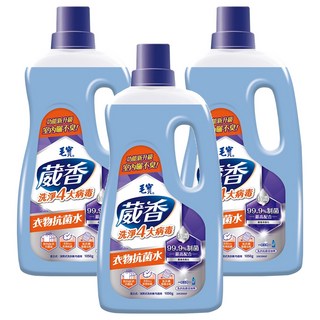 毛寶 葳香衣物抗菌水 48小時長效制菌 99.9%制菌, 1050g, 3瓶