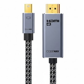 CODEWAY 4K 60Hz Mini-DP公轉HDMI公 轉接線, 1條, 1.5m