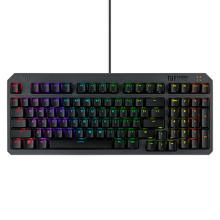 ASUS 華碩 TUF GAMING K3 Gen II 機械式電競鍵盤 原廠保固, 90MP0390-BKTA01, 黑色, 光學紅軸