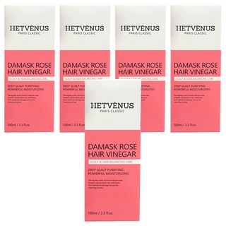 HETVÉNUS 大馬士革玫瑰頭皮淨化護髮醋, 5個, 100ml