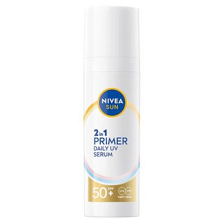 NIVEA 妮維雅 SUN 全護專業抗UV妝前防曬精華 妝前美肌防曬 SPF50+, 30ml, 1瓶