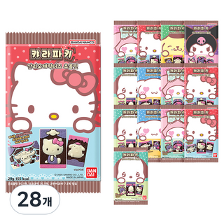 반다이 캬라파키 산리오캐릭터즈 초콜릿 랜덤발송, 29g, 28개