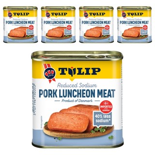 TULIP 特級豬肉餐肉，減鈉40%，340g, 5罐