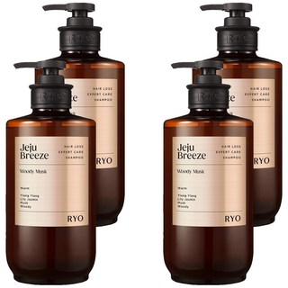 RYO 呂 強韌髮根香氛洗髮精 濟州微風, 585ml, 4瓶