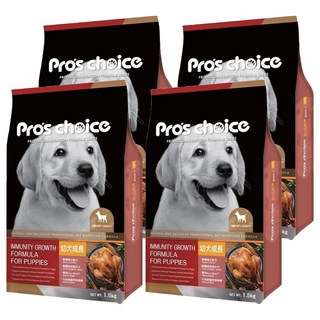 福壽實業 幼犬用 成長專業配方 乾飼料, 雞肉, 1.5kg, 4袋