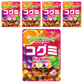 UHA 味覺糖 酷Q彌軟糖 水果味, 55g, 5包