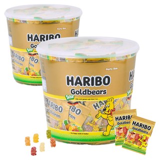 HARIBO 哈瑞寶 黃金小熊造型酸味軟糖, 2罐, 870g