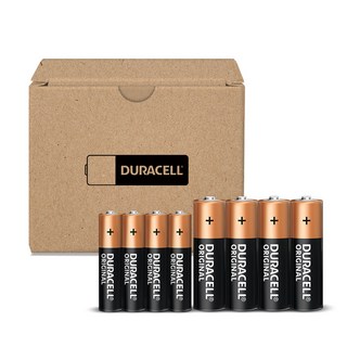 듀라셀 알카라인 보관박스팩 AA 4p + AAA 4p 건전지 세트, 1개