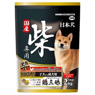 YEASTER 幼成犬黑帶乾飼料 日本犬柴專用, 雞三昧 2kg, 雞肉, 1袋