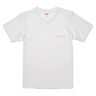 United Athle 厚磅口袋短T, 白色