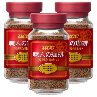ucc 職人的珈琲 職人芳醇即溶咖啡, 90g, 1瓶, 3瓶