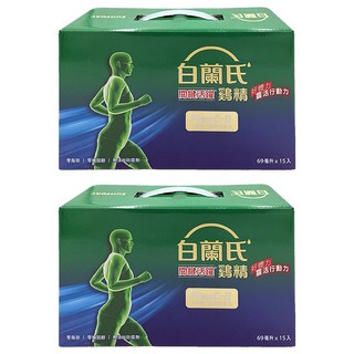 白蘭氏 關鍵活躍雞精 添加第二型膠原蛋白 玻尿酸與軟骨素, 69ml, 15罐, 2盒