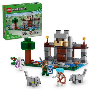 LEGO 樂高 Minecraft 21261 惡狼要塞積木玩具，8歲以上兒童益智拼裝遊戲, 1盒, 混合顏色