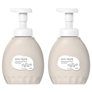 아이깨끗해 프리미엄 클린 비건 폼 핸드솝 무향, 450ml, 2개