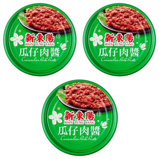 新東陽 瓜仔肉醬 添加香脆瓜仔肉 肉質Q軟、香而不膩 古法慢火燉滷製成 無防腐劑味精, 160g, 3罐