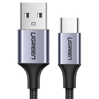 UGREEN 綠聯 Micro USB快充傳輸線 Aluminum BRAID版, 1m, Black, 1條