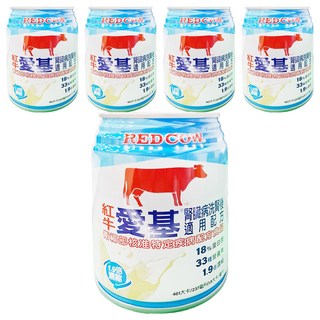 紅牛愛基 低電解質營養液(洗腎後) 腎臟病適用配方 補充營養, 237ml, 5罐