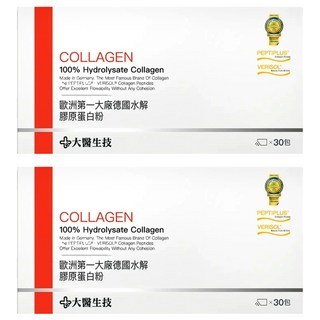 大醫生技 德國水解膠原蛋白粉 無腥味無膽固醇 小分子好吸收, 6g, 30包, 2盒