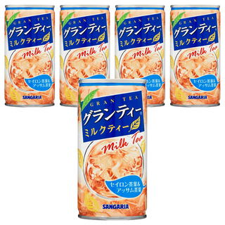 SANGARIA 山加利 奶茶飲料, 190ml, 5罐