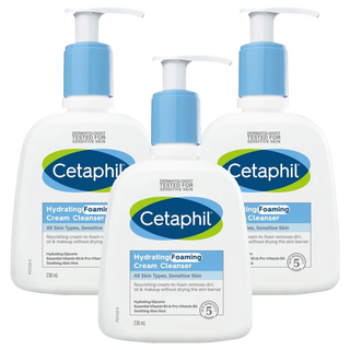 Cetaphil 舒特膚 全效泡泡潔膚乳 溫和保濕 敏弱肌適用 超值組, 236ml, 3瓶