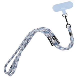 HODA 好貼 手機掛繩, 藍色 + 霧銀, 1條