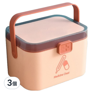 北歐風多功能小藥箱, 3個