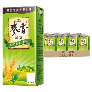 統一 麥香 綠茶 375ml x 24入