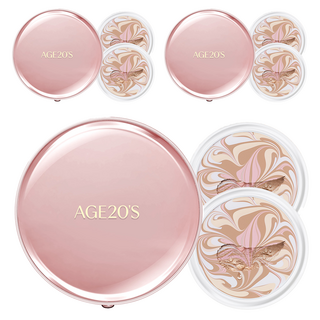 에이지투웨니스 시그니처 에센스 커버 팩트 모이스처 케이스 + 리필 2p 14g, 21호, 3개