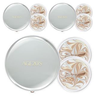 에이지투웨니스 시그니처 에센스 커버 팩트 마스터 벨벳 케이스 + 리필 2p 세트, 3개, 13호