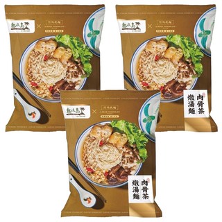 A-MAR NOODLES 阿瑪乾麵 肉骨茶燉湯麵 130g, 3包