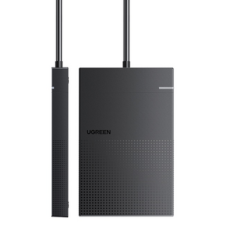 UGREEN 綠聯 2.5英寸硬碟外接盒 128 x 82 x 14.5mm 89.2g, CM471, 1個