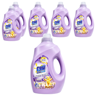 白蘭 含熊寶貝馨香精華超濃縮洗衣精 愉悅鼠尾草, 2.5kg, 6桶