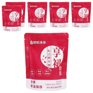 初誠良物 紅豆紫米粥, 300g, 6包