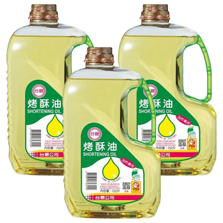 台糖 烤酥油 耐炸油 煎炒油炸皆宜, 2L, 3瓶