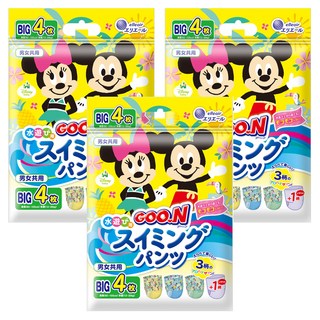 GOO.N 大王 戲水褲/尿布 迪士尼系列, L, 12片