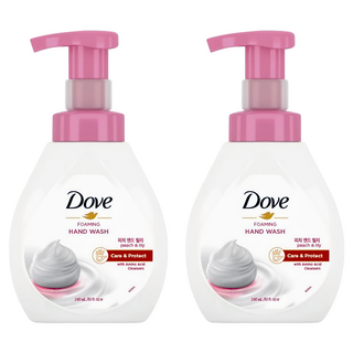 도브 포밍 핸드워시 피치 앤드 릴리, 240ml, 2개
