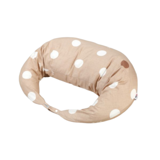 福朵 俏媽咪月亮枕, 孕婦哺乳護腰枕, 舒壓好物, 布套可拆洗, 155*28*20cm, 焦糖點, 1入