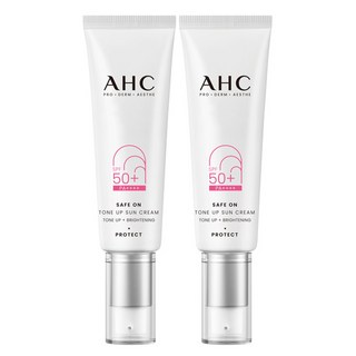 AHC 柔光潤色隔離防曬乳, 50ml, 2條