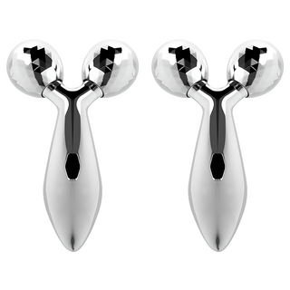 3D按摩滾輪, 銀色, 2個