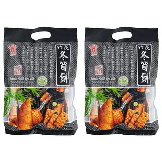 日香 竹炭冬筍餅 Bamboo Shoot Biscuits 量販包, 300g, 2袋