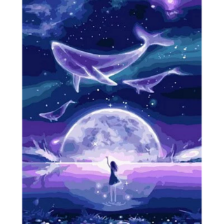 ArtLife 藝術生活 DIY數字油畫 DT039 50 x 40cm, 銀河夜夢, 1組