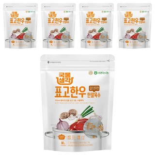 HAEMA 江原道 熬煮高湯塊 花菇韓牛風味, 5包, 80g