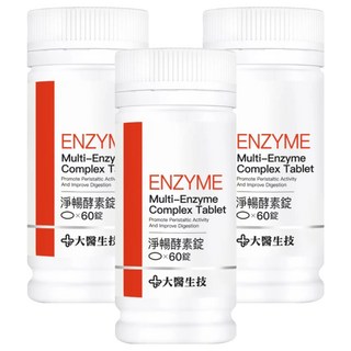大醫生技 淨暢酵素錠 Multi-Enzyme Complex Tablet, 60顆, 3罐