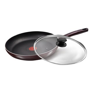 Tefal 特福 烈焰武士系列 不沾小炒鍋 附玻璃蓋 D5221923, 28cm, 1組
