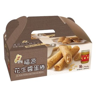 新竹福源 花生醬蛋捲, 320g, 1盒