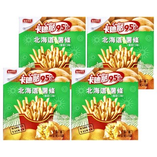 卡迪那95度c鮮脆薯條 - 北海道風味 低溫真空工法 整顆新鮮馬鈴薯製成 全素, 90g, 4包